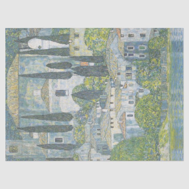 Kirche von Cassone (Italienische Landschaft) Vinta Seidenpapier (Vorderseite)
