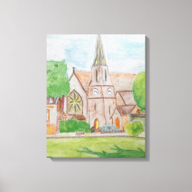 Kirche von Essex Leinwanddruck (Vorderseite)