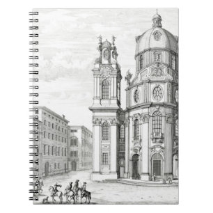 Kirche von Notre Dame, Salzburg, Österreich, von Notizblock