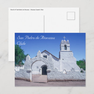 Kirche von San Pedro de Atacama - Chile Postkarte