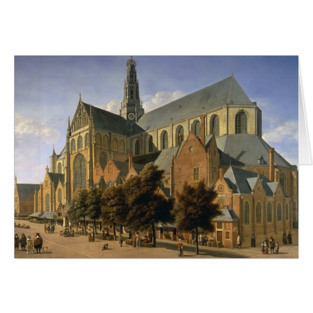 Kirche von St. Bavo in Haarlem, 1666 (Vorderseite (Horizontal))