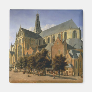 Kirche von St. Bavo in Haarlem, 1666 Magnet
