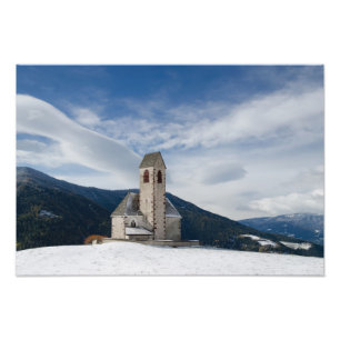 Kirche von St. Jakob im Villnöss Fotodruck