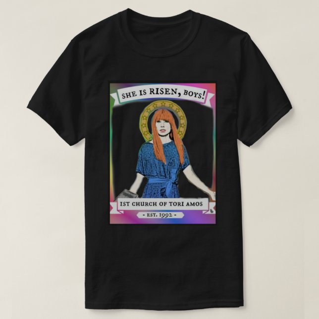 Kirche von Tori Amos transparenter Hintergrund T-Shirt (Design vorne)