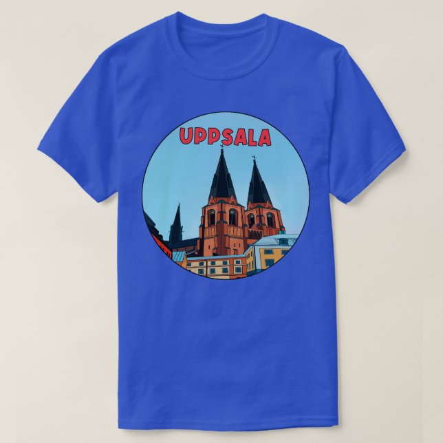 Kirche von Uppsala T-Shirt (Design vorne)