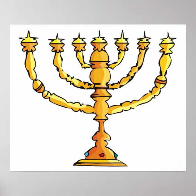 Kirchen-Menora Poster (Vorne)