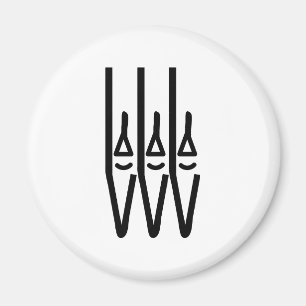 Kirchen-Orgelpfeifeikone Magnet