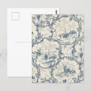 Kirchen & Schiffe, Windmühle & Boote, inspiriert D Postkarte