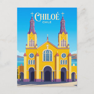 Kirchen von Chiloe Chile Postkarte