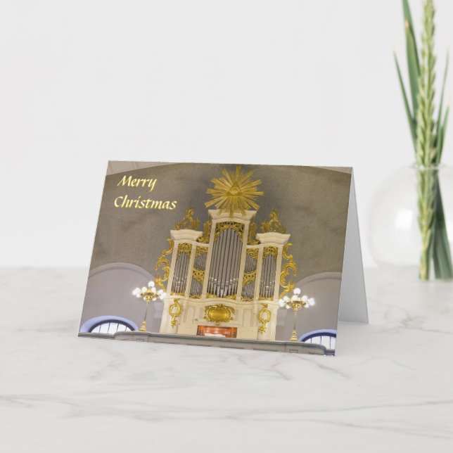 Kirchen-Weihnachtskarte Berlins französische Feiertagskarte (Vorderseite)