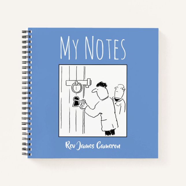 Kirchenbuch mit dem Namen des Eigentümers Notizbuch (Vorderseite)