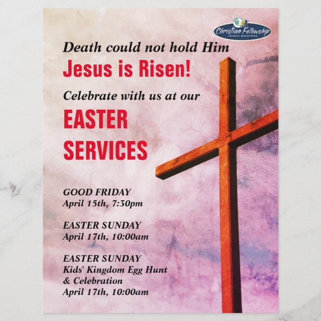 KIRCHENDIENSTE IM OSTEN | Jesus ist die Erregung Flyer (Vorne)