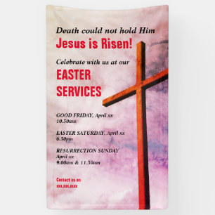KIRCHENDIENSTE IM OSTEN   Jesus ist Risen Banner