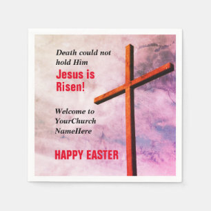 KIRCHENDIENSTE IM OSTEN Jesus ist Risen Serviette