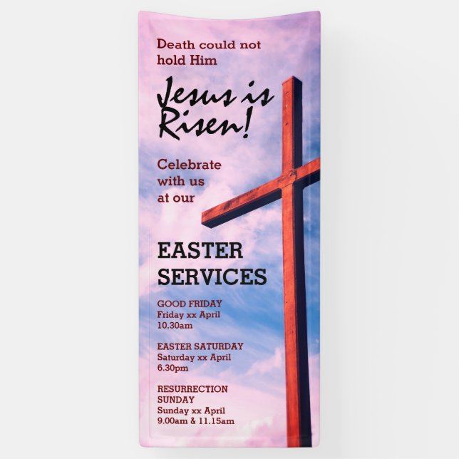KIRCHENDIENSTLEISTUNGEN IM OSTEN Jesus ist ERFORDE Banner (Vertikal)