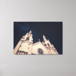 Kirchenfassadenarchitektur leinwanddruck