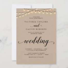 Kirchenfeier, Braun Kraft Einladung