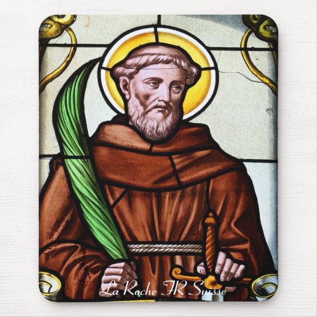 Kirchenfenster La Roche FR Suisse Mousepad (Vorne)