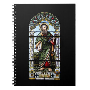 Kirchenfenster Plaffeien Schweiz / Suisse Nootbook Notizblock