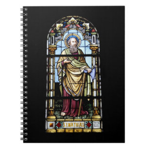 Kirchenfenster Plaffeien Schweiz / Suisse Nootbook Notizblock