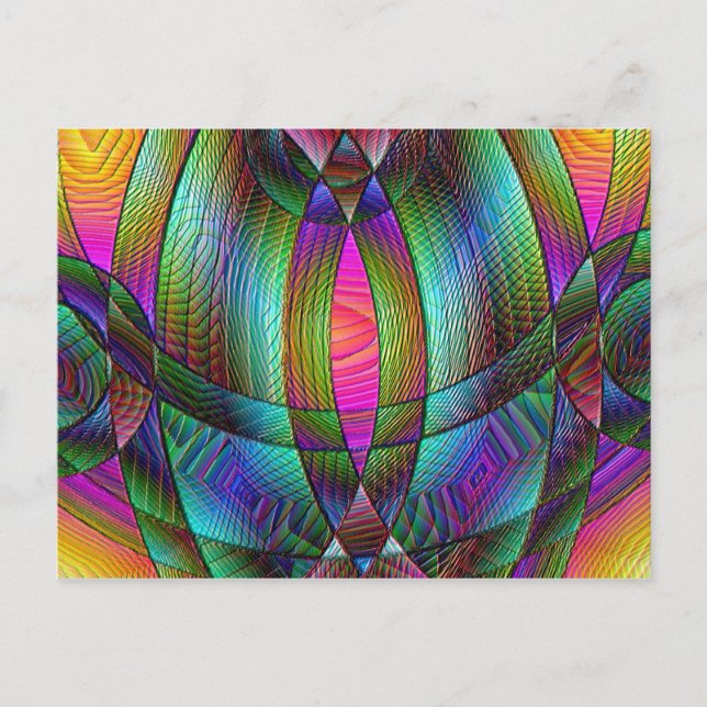 Kirchenfenster Postkarte (Vorderseite)