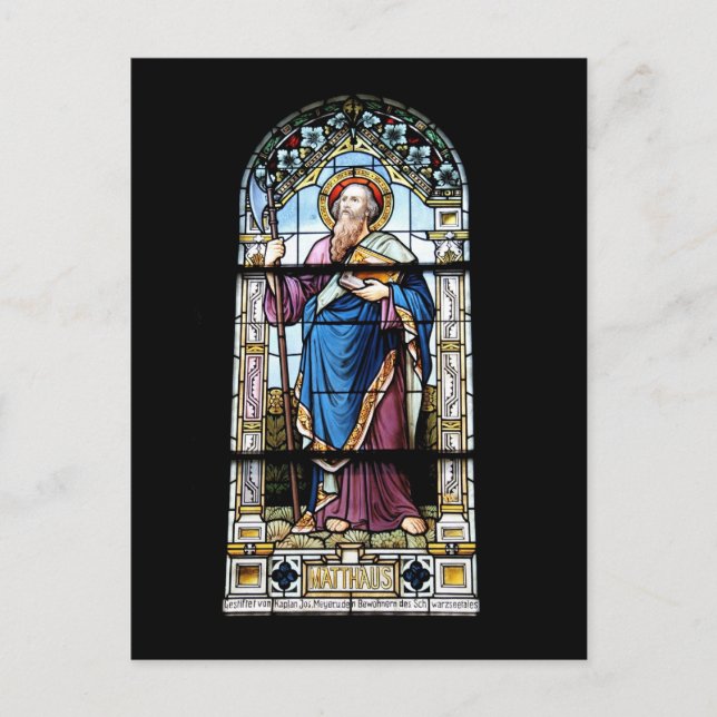 Kirchenfenster Postkarte (Vorderseite)