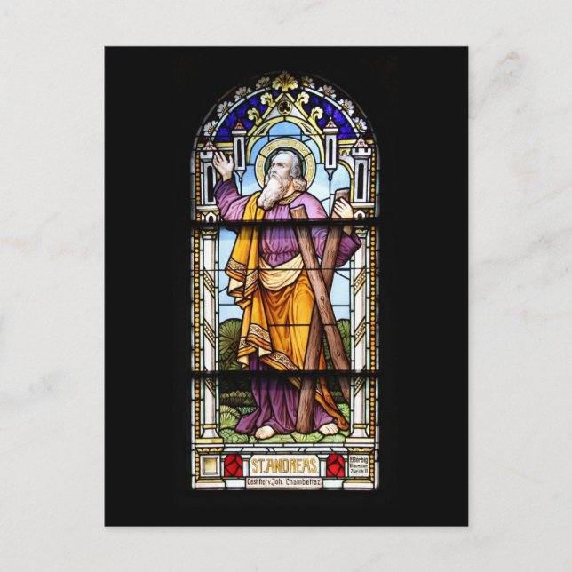 Kirchenfenster Postkarte (Vorderseite)