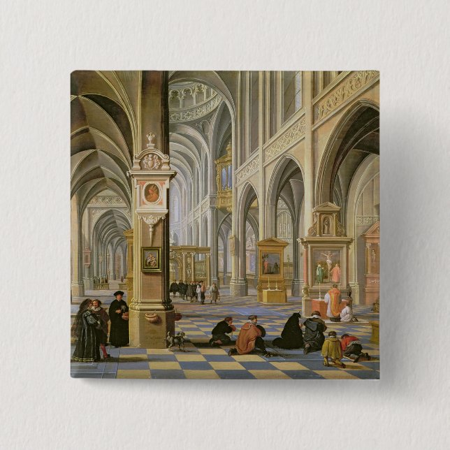 Kircheninnenraum Button (Vorderseite)
