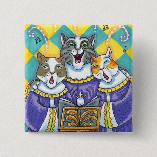 KIRCHENKATZEN UND MÄUSCHENKÖRPER BUTTON (Vorderseite)