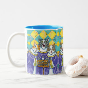 KIRCHENKATZEN UND MÄUSCHENKÖRPER ZWEIFARBIGE TASSE