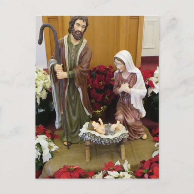Kirchenkrippe Postkarte (Vorderseite)