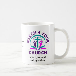 KIRCHENMERCHANDISE Personalisiertes Logo hinzufüge Kaffeetasse