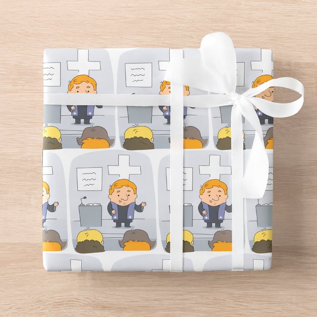 Kirchenminister predigt geschenkpapier (Von Creator hochgeladen)
