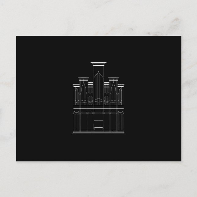 Kirchenorgel Postkarte (Vorderseite)