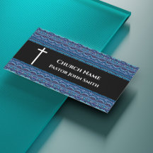 Kirchenpastor Blau Abstrakte Christliche