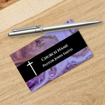 Kirchenpastor Lila Marmor Christlich