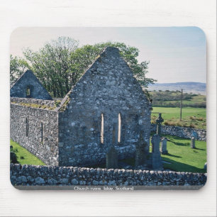 Kirchenruinen, Islay, Schottland Mousepad