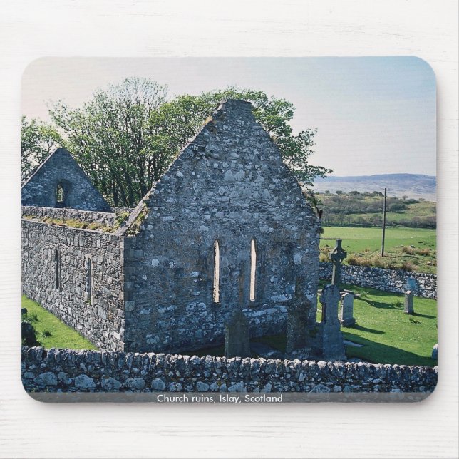 Kirchenruinen, Islay, Schottland Mousepad (Vorne)
