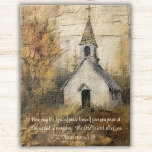 Kirchenwoods Watercolor-Schrift Religiös<br><div class="desc">Eine Landkirche, die während des Wasserfarbenpuzzles im Wald versteckt ist, ist ideal für ein Christliches Geschenk. Dieses faszinierende Puzzle besticht durch eine ruhige Szene, die den Herbstfarben mit der Schönheit einer friedlichen Landkirche im Wald gegenübersteht. Wenn du dieses Rätsel zusammenbaust, lass dir deinen Glauben hochzuheben, da es einen Bibelvers von...</div>