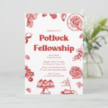 Kirchliche Potluck-Fellowship-Versammlung