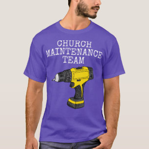 Kirchliche Wartungsteam Christlicher Handwerker Er T-Shirt