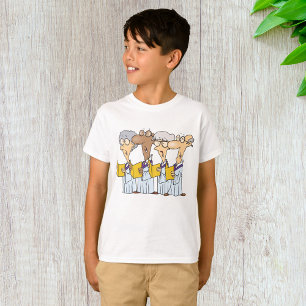 Kirchlicher Seniorenchor Cartoon singt T-Shirt
