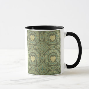 Kirchlicher Tapetenentwurf des Herzmotivs Tasse