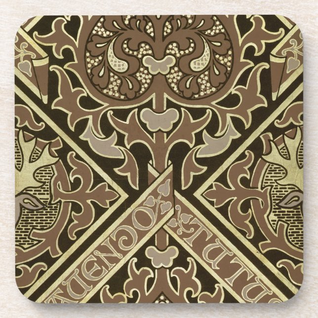 Kirchlicher Tapetenentwurf des Mosaiks Getränkeuntersetzer (Vorderseite)