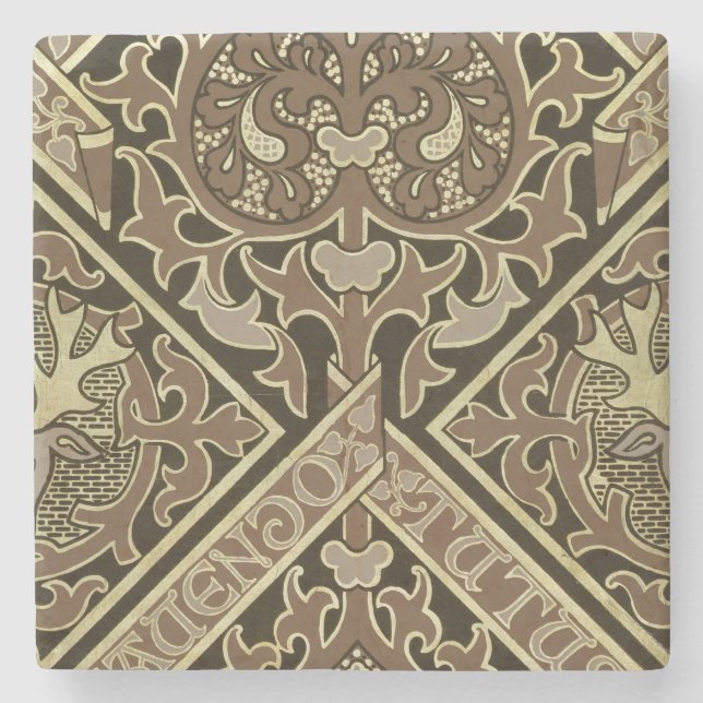 Kirchlicher Tapetenentwurf des Mosaiks Steinuntersetzer (Vorderseite)
