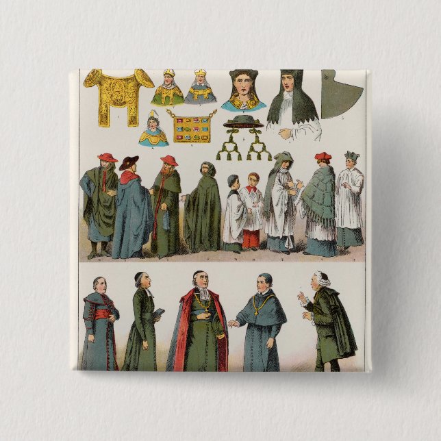 Kirchliches Kleid Button (Vorderseite)