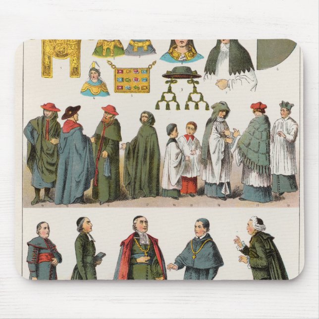 Kirchliches Kleid Mousepad (Vorne)