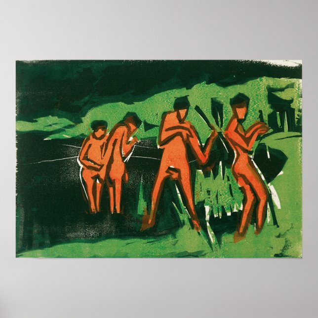 Kirchner - Bathers Poster (Vorne)