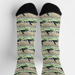 Kirchner Bergsee Expressionistische Kunst Socken