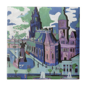 Kirchner Blick auf den Dresdner Schlossplatz Feine Fliese